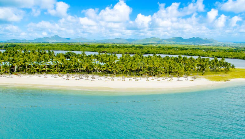 Mauritius widok z lotu ptaka zdjęcie stock Mauritius widok z lotu ptaka zdjęcie stock
