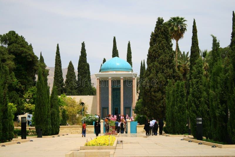 Mausoleum of Saadi park in Shiraz