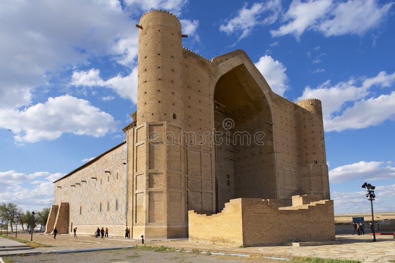 Mausoleum von Khoja Ahmed Yasavi in Turkistan, Kasachstan lizenzfreie stockbilder Mausoleum von Khoja Ahmed Yasavi in Turkistan, Kasachstan lizenzfreie stockbilder