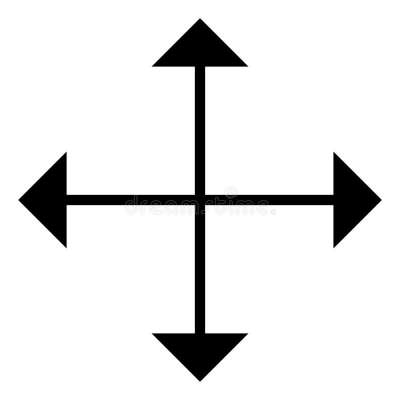 Mauszeiger. vierzeiliges Symbol mit einfacher Linienführung stock abbildung