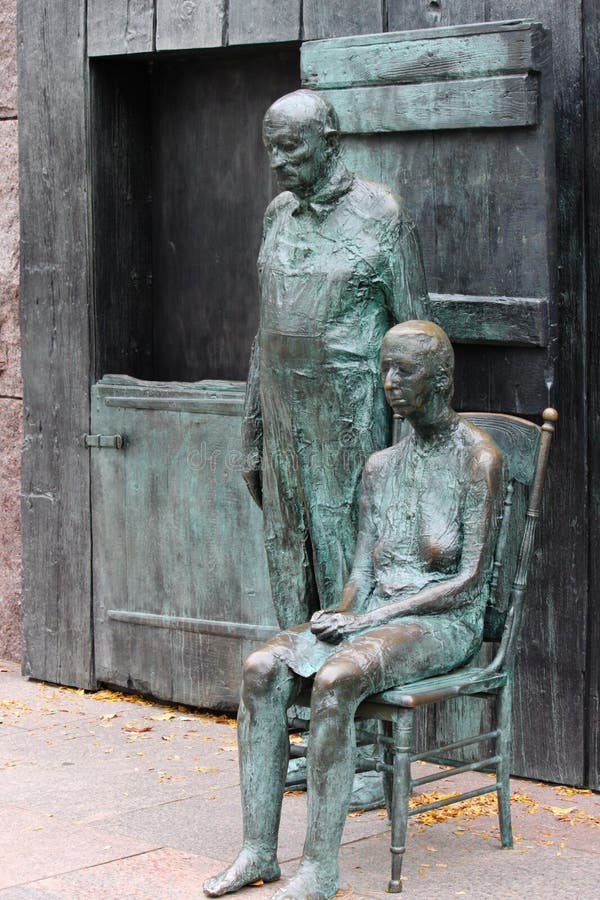 Mauvais mémorial de Couple-FD Roosevelt - Washington DC photo libre de droits Mauvais mémorial de Couple-FD Roosevelt - Washington DC photo libre de droits