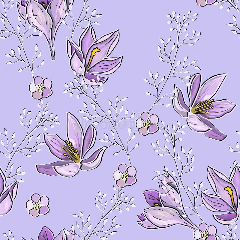 Mauve de Lilac motif transparent avec fleurs et brindilles Tendre délicat vecteur texture infinie illustration de vecteur Mauve de Lilac motif transparent avec fleurs et brindilles Tendre délicat vecteur texture infinie illustration de vecteur