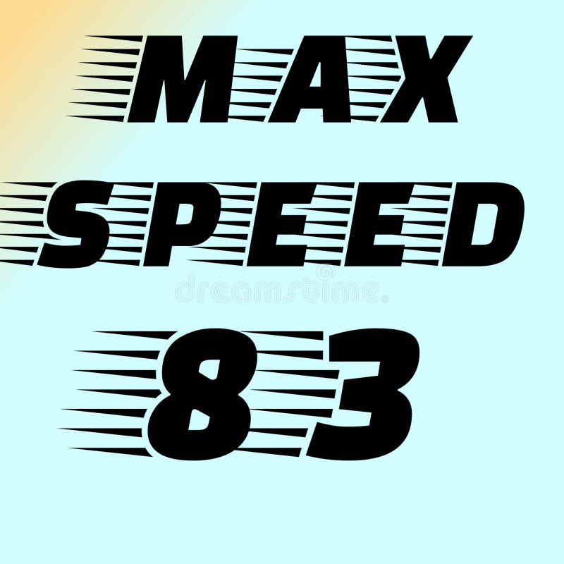 Max speed 83