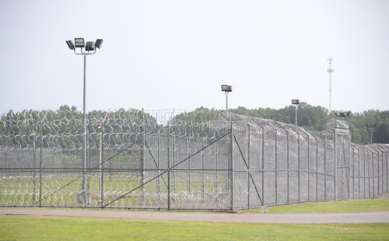 Maximale Sicherheits-Korrekturgefängnis stockfotografie Maximale Sicherheits-Korrekturgefängnis stockfotografie