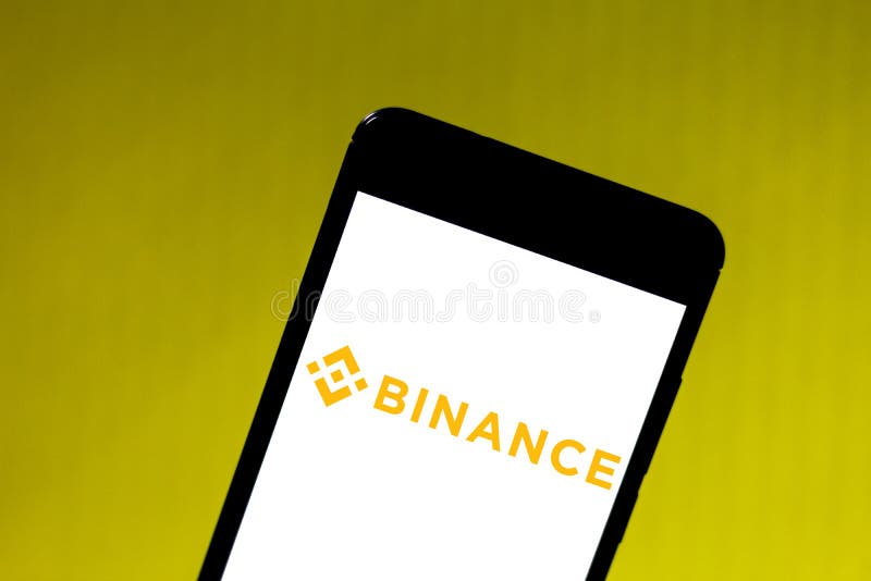 May 24, 2019, Brazil. In this photo illustration the Binance logo is displayed on a smartphone royalty free stock photos