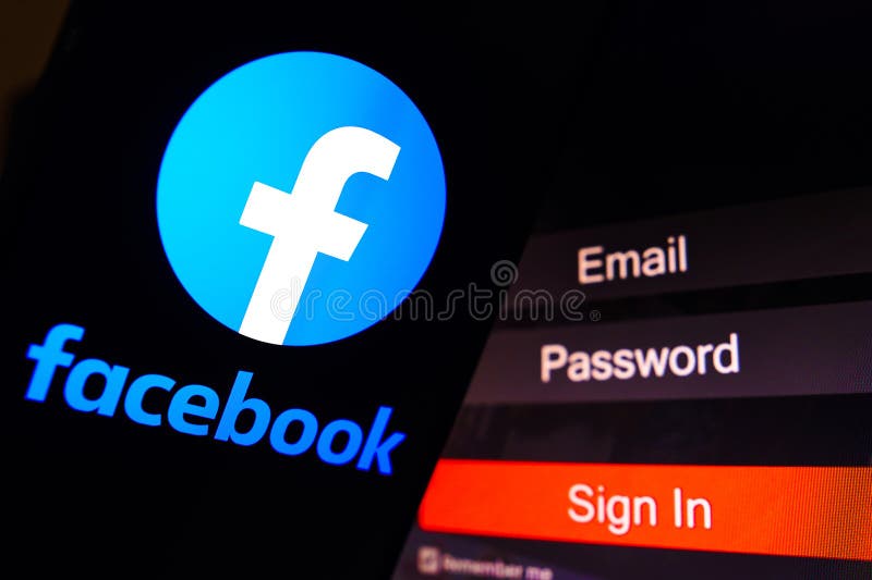 Facebook website login Stock Photo - Alamy