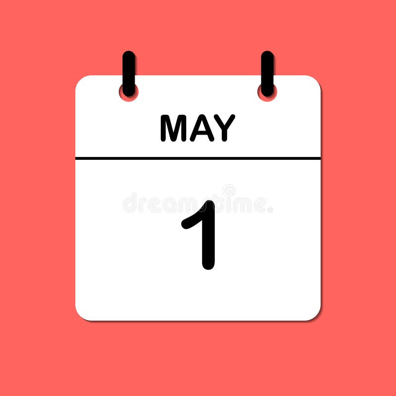 May 1 Calendar Icon Stock Illustrations – 225 May 1 Calendar Icon ...