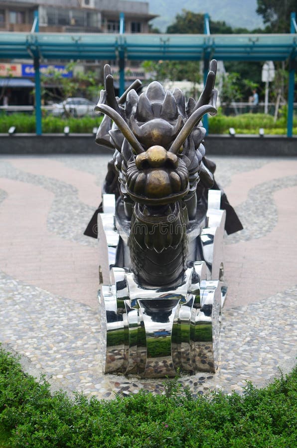 19 May 2013 Front of the Traditional Dragon Boat Head Editorial Stock