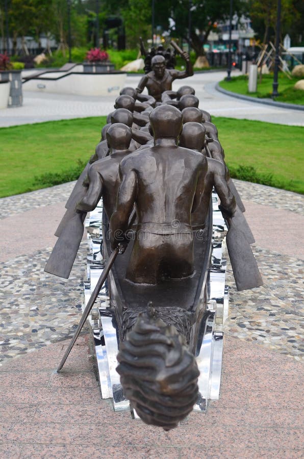 19 May 2013 Front of the Traditional Dragon Boat Head Editorial Stock