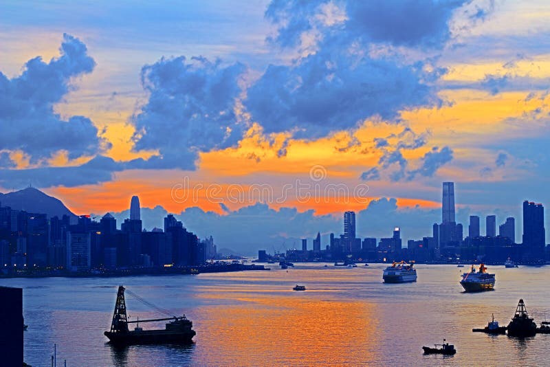 30 May 2014 Hong Kong Island and Kowloon Stock Photo Image of