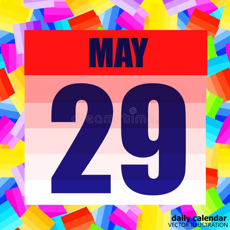 May 29 Icon. for Planning Important Day. Banner for Holidays and