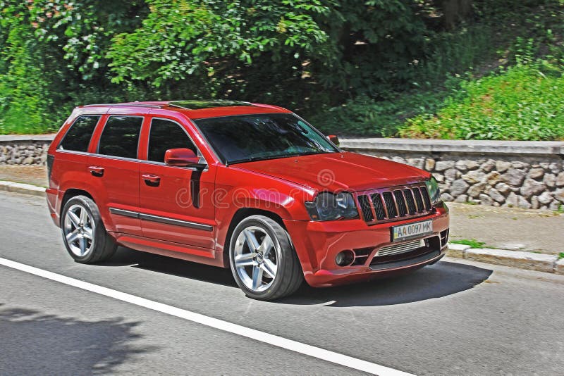 May 18, 2015. Kiev, Ukraine; Jeep Grand Cherokee SRT8