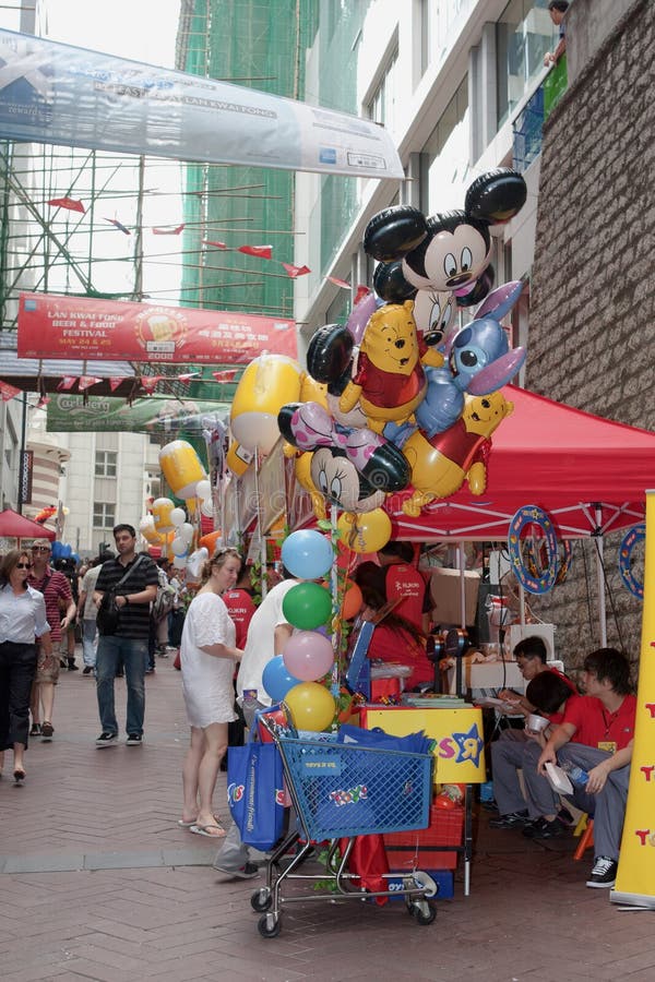 24 May 2008 Lan Kwai Fong in the Party District of Downtown Central