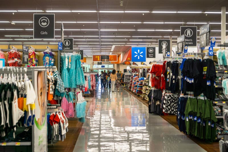 Aisle in One of Walmart`s Stores Editorial Stock Photo - Image of business,  consumer: 123078923