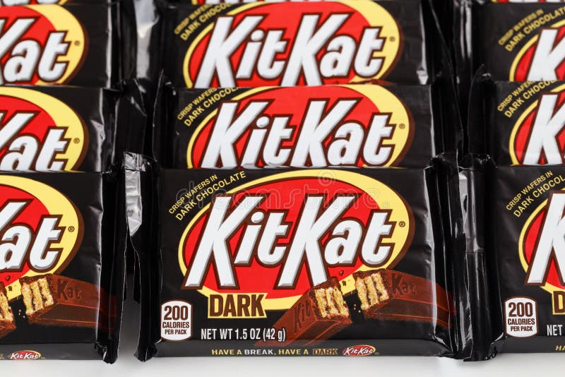 May 2021 New York Kit Kat Wafer Bar Coated Dark – Stock Editorial