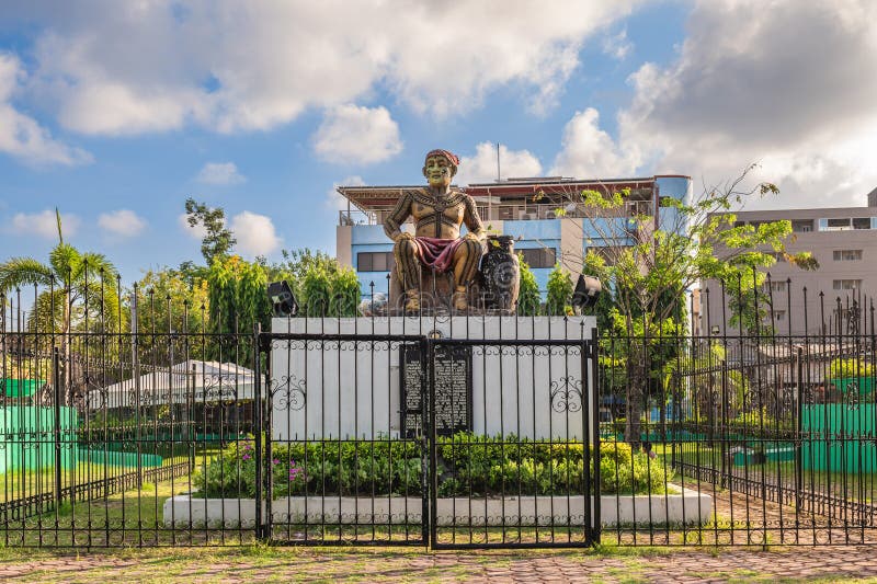 Rajah Humabon Monument at Cebu, Philippines. It honors Rajah Humabon, the first Filipino chieftain to embrace