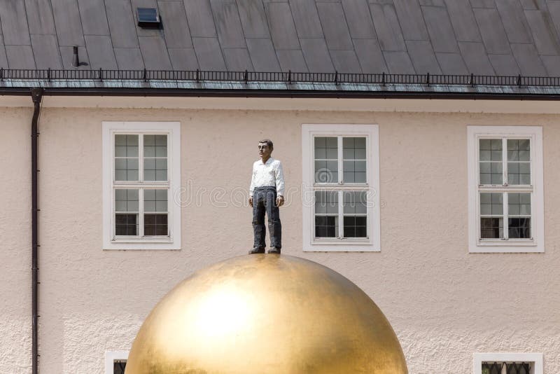 26 May 2019, Salzburg, Austria. Sphaera Sculpture