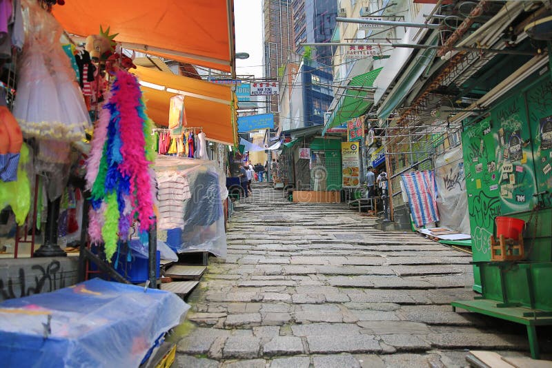 2013 May 17 Stone Slabs Street is a Famous Street of Hong Kong