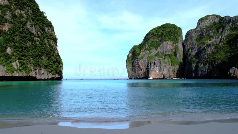 Maya bay koh phi thai turkusowy czysta woda tajlandia koh pi