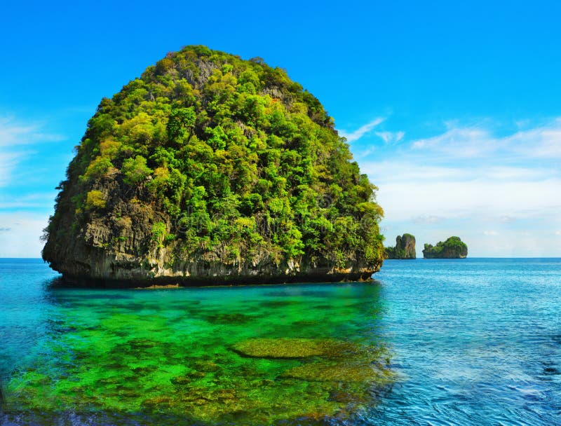 View of Maya Bay, Phi Phi island, Thailand. View of Maya Bay, Phi Phi island, Thailand