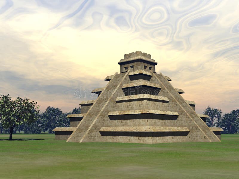 Maya pyramid - 3D render