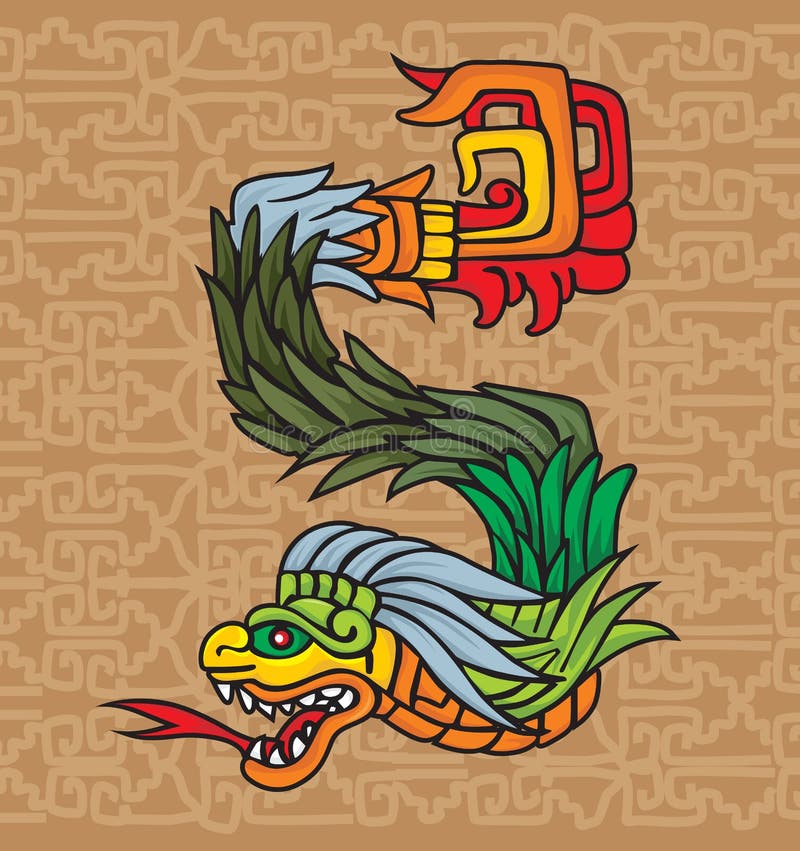 Mayan dragon, illustration stock vector. Illustration of festival ...