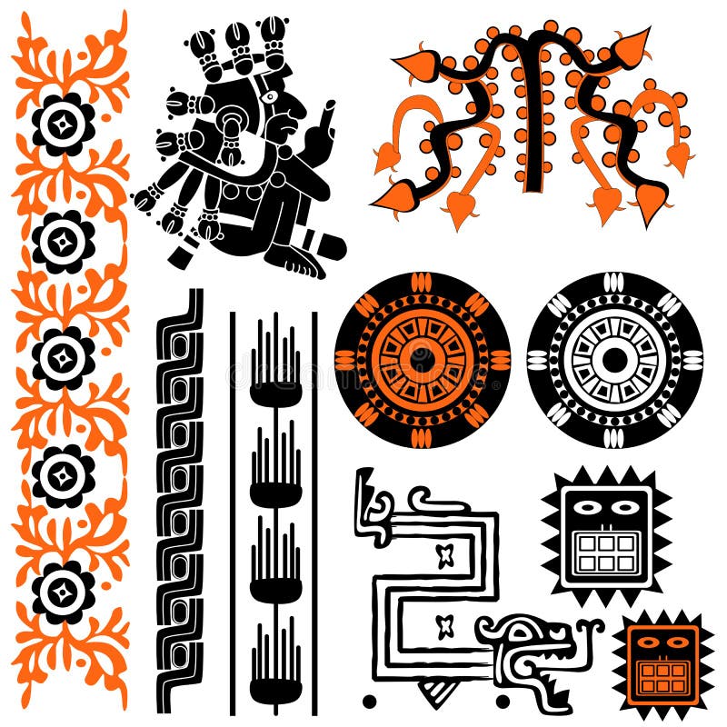 Mayan patterns stock illustration Mayan patterns stock illustration