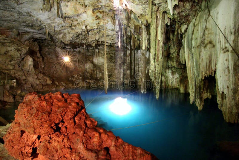 Mayan sacrifice cenote Dzitnup