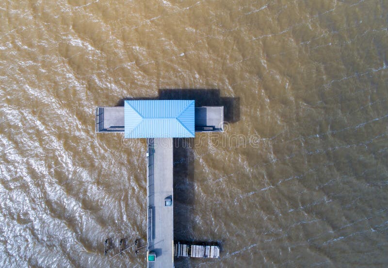 Mayday Park Pier in Daphne, Alabama on the Eastern Shore of Mobile Bay