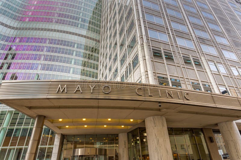 Mayo Clinic Entrance en het Teken