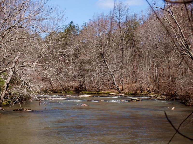 Mayo River at Mayo River State Park Stock Photo Image of clouds