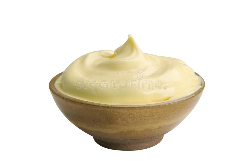 Mayonnaise on bowl