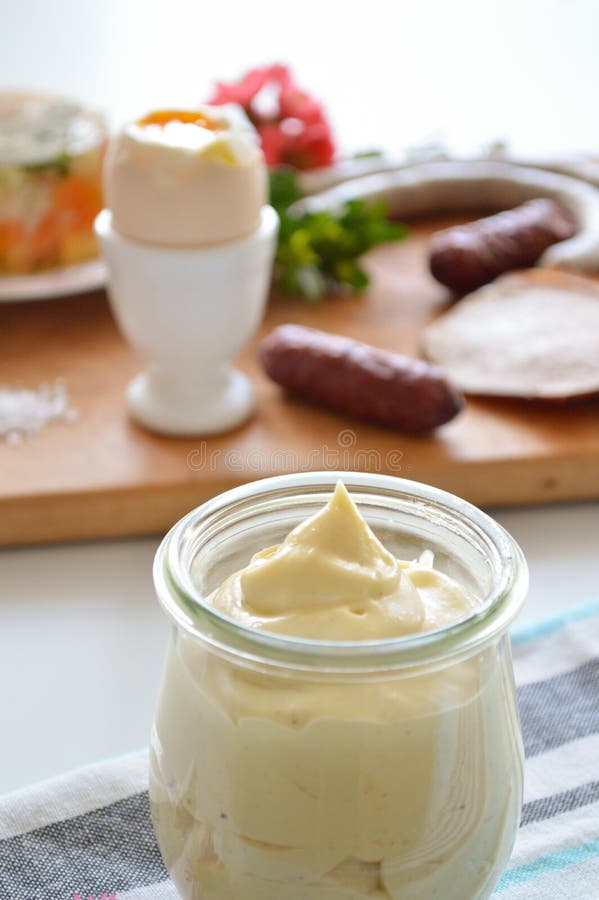 Mayonnaise jar stock photo. Image of mixing, dieting 42081904