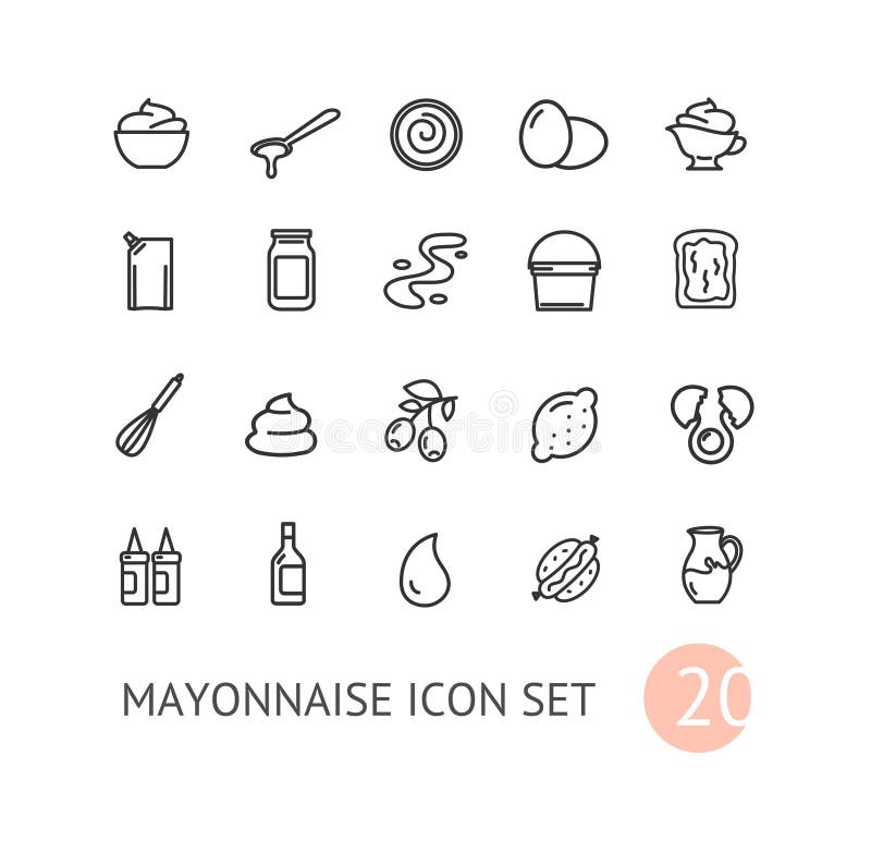 Mayonnaise Line Stock Illustrations 2,645 Mayonnaise Line Stock