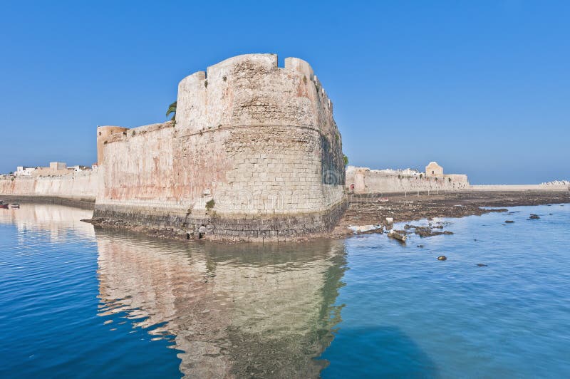 Mazagan Fortress at El-Jadidia, Morocco stock photography