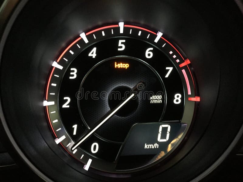 Mazda3 Tachometer and Digital Speedometer and IStop Feature Editorial