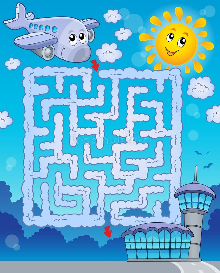 Maze 2 with airplane