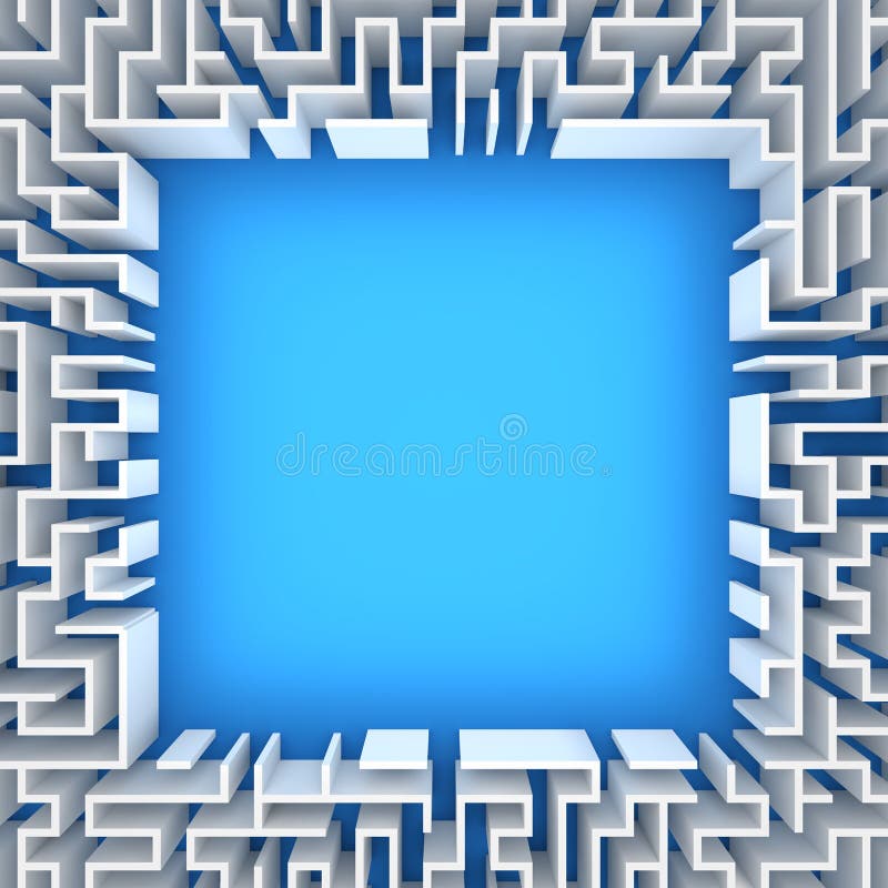 White Blank Maze Stock Illustrations 470 White Blank Maze Stock