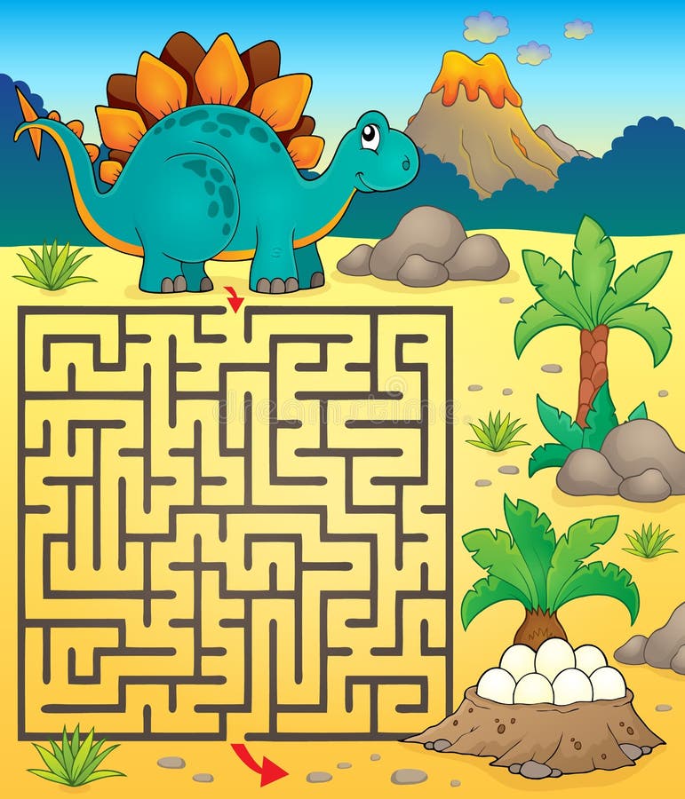 Maze 3 with dinosaur theme 1