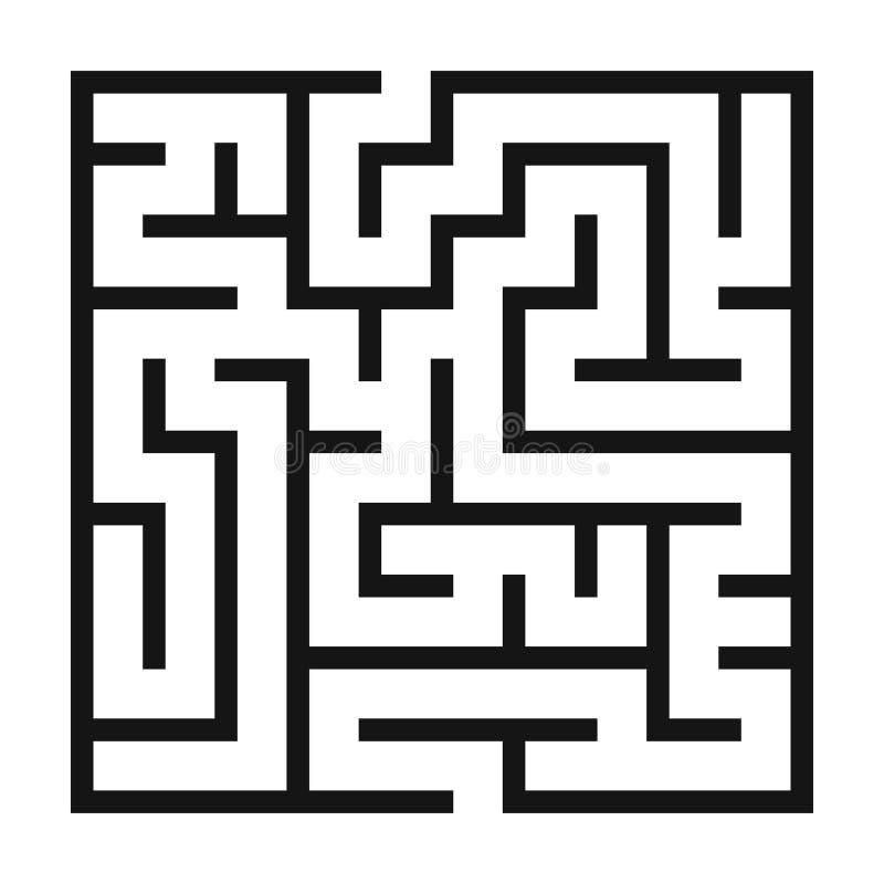 Maze Game Background. Labyrinth with Entry and Exit. Stock Vector -  Illustration of complex, logistics: 90352463
