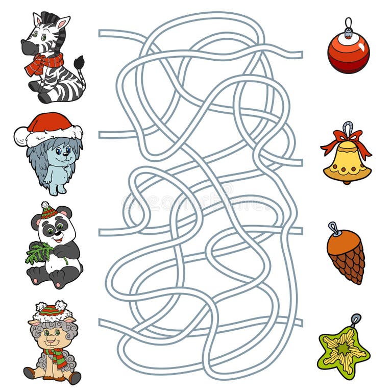 Новогодний лабиринт для детей распечатать Christmas Mazes Best Coloring Pages For Kids Christmas maze, Easy kids christm