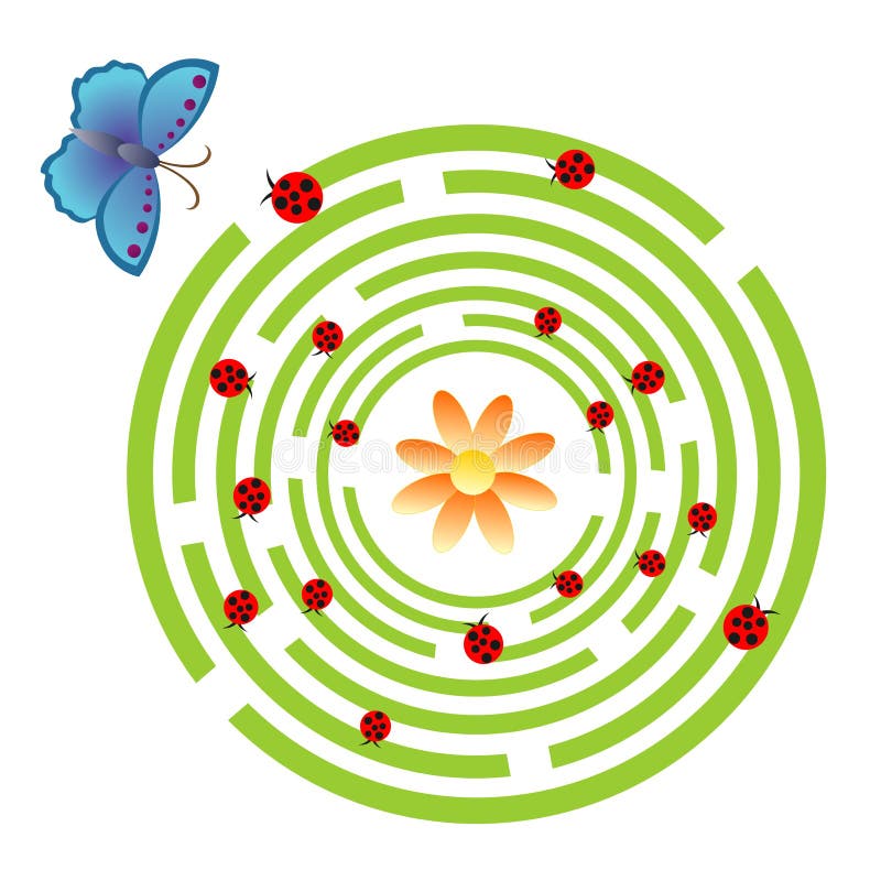 Maze game royalty free illustration Maze game royalty free illustration