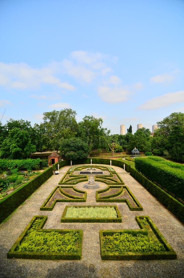 Maze Garden em jardins botânicos reais, Kew fotos de stock