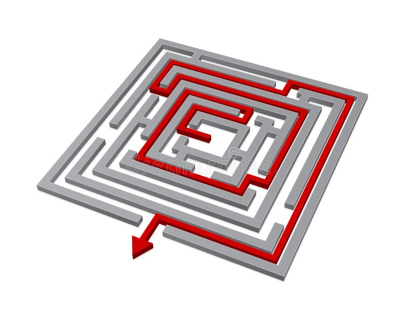 Maze labyrinth icon vector illustration
