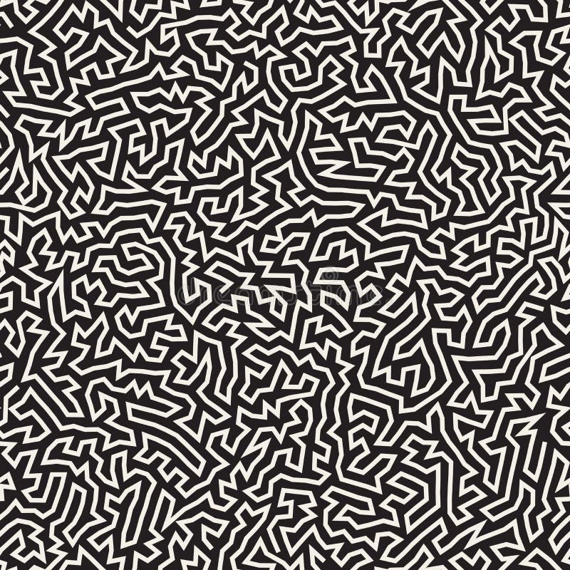 Maze Lines irregular Diseño geométrico abstracto del fondo stock de ilustración Maze Lines irregular Diseño geométrico abstracto del fondo stock de ilustración