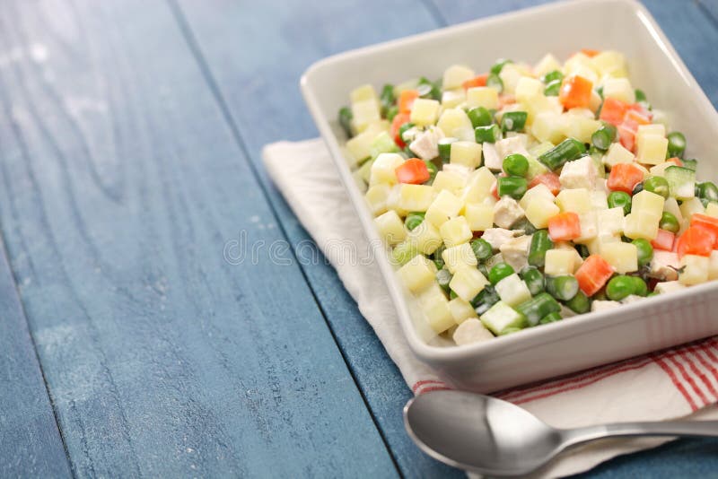 Mazedonien-Salat, Macedoine De Legumes, Mischgemüsesalat Stockfoto ...