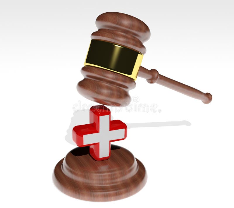 Mazo con la cruz de la salud ilustración del vector Mazo con la cruz de la salud ilustración del vector