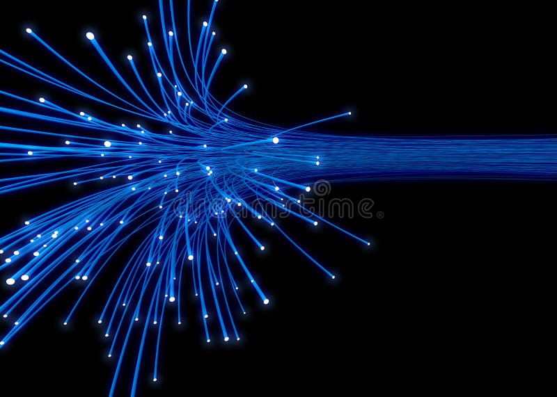 Mazzo delle fibre ottiche di colore illustrazione vettoriale Mazzo delle fibre ottiche di colore illustrazione vettoriale