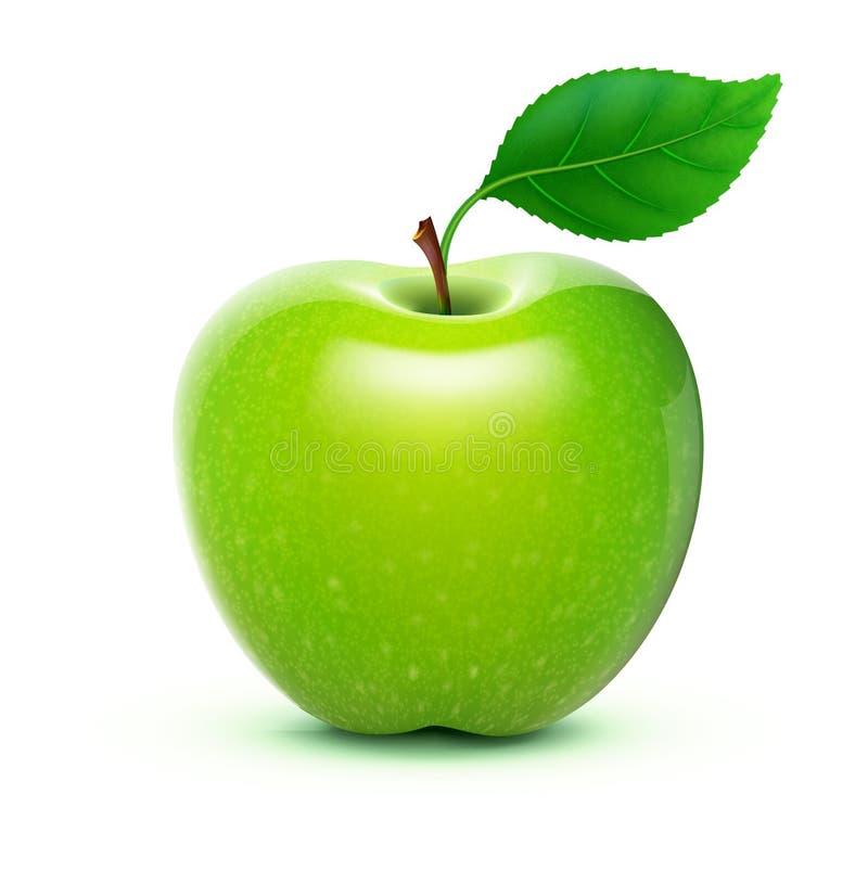 Maçã verde ilustração stock Maçã verde ilustração stock