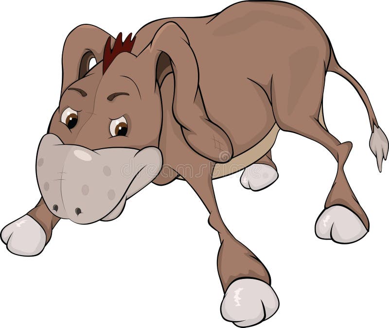 mała burro kreskówka ilustracji mała burro kreskówka ilustracji